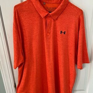Under Armour Men's Bright Orange Polo XXL
